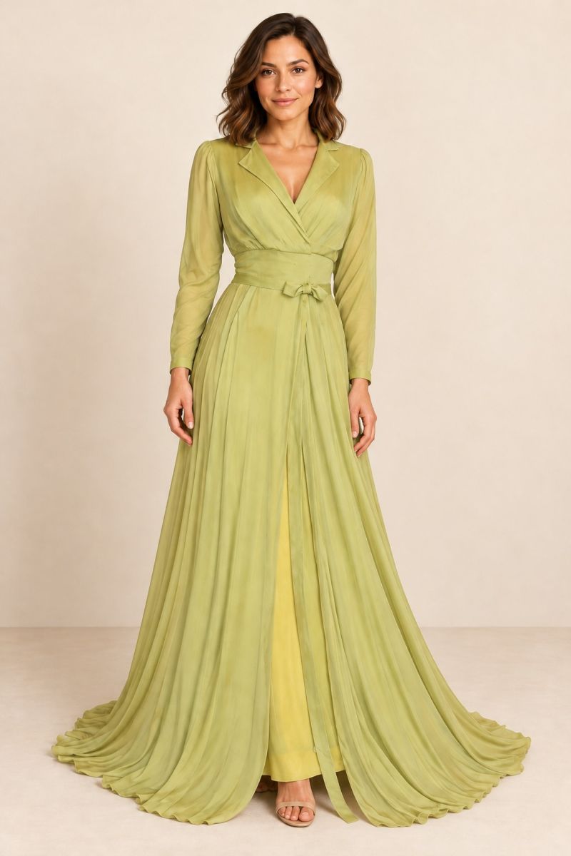 Light Green Dressing Gown — alternative front pose