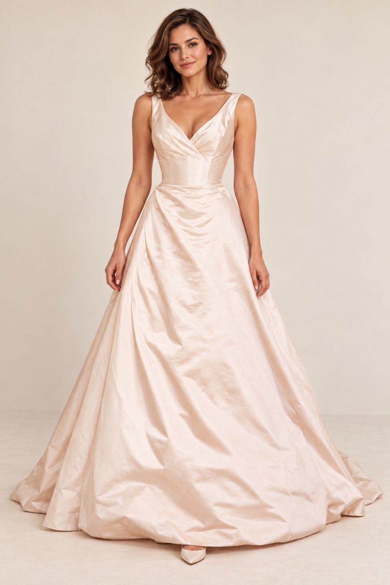 Full-Skirt Wedding Gown — front view